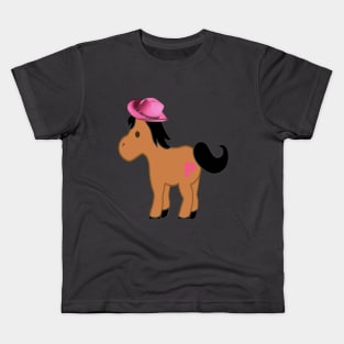 Pinky on a Horse Kids T-Shirt